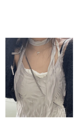 Maybin wrinkle chiffon muffler bustier adjustable strap mini one-piece set