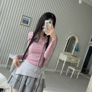 Tamago Frill Vintage Banding Cancan Mini Skirt