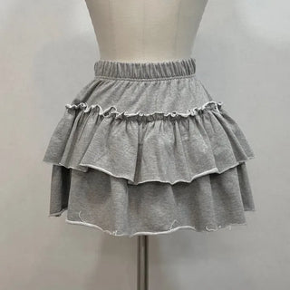 Tamago Frill Vintage Banding Cancan Mini Skirt