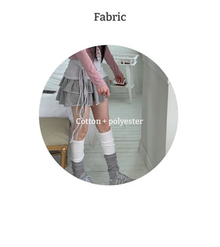 Tamago Frill Vintage Banding Cancan Mini Skirt