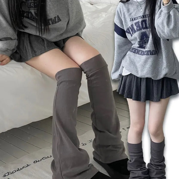 Ruin knee-high bootcut shibori long leg warmers