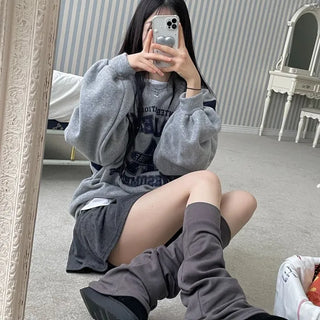 Ruin knee-high bootcut shibori long leg warmers