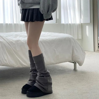 Ruin knee-high bootcut shibori long leg warmers