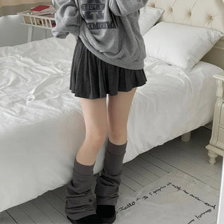 Ruin knee-high bootcut shibori long leg warmers