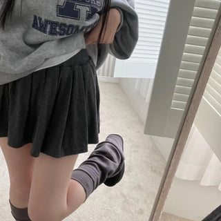 Ruin knee-high bootcut shibori long leg warmers