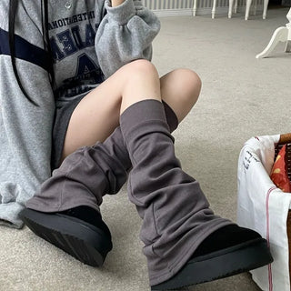 Ruin knee-high bootcut shibori long leg warmers