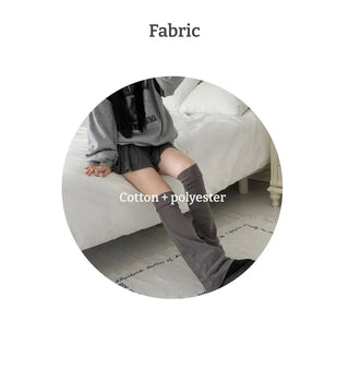 Ruin knee-high bootcut shibori long leg warmers