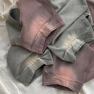 Mate Buckle Wide Pigment Washed Denim Pants