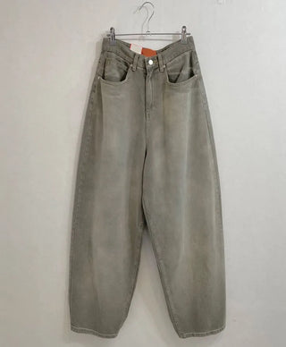 Mate Buckle Wide Pigment Washed Denim Pants