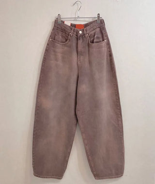 Mate Buckle Wide Pigment Washed Denim Pants