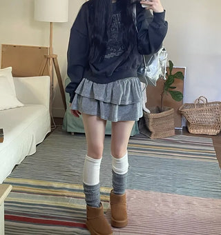 Shiru Wool Poggle Thick Cozy Knit Long Muffler Scarf