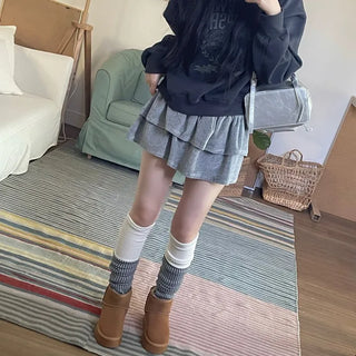 Shiru Wool Poggle Thick Cozy Knit Long Muffler Scarf