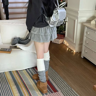 Shiru Wool Poggle Thick Cozy Knit Long Muffler Scarf