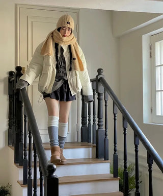 Shiru Wool Poggle Thick Cozy Knit Long Muffler Scarf