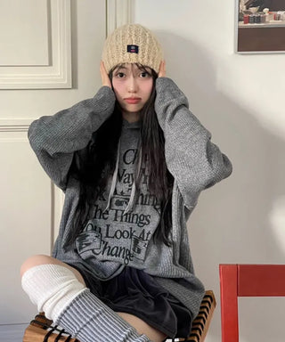 Shiru Wool Poggle Thick Cozy Knit Long Muffler Scarf