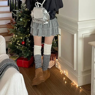 Bosom Soft Velvet Low Tiered Mini Cancan Skirt