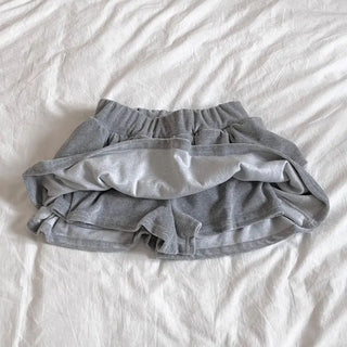 Bosom Soft Velvet Low Tiered Mini Cancan Skirt