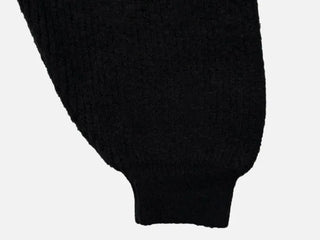 Warm Veil, Slim Fit Halter Neck Nashi, Loose Fit Bolero Knit Cardigan Set