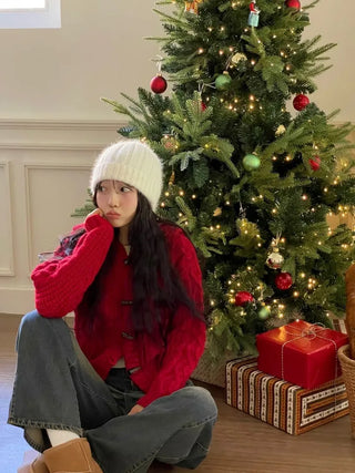 Yuko side cut team wide denim pants 2 sizes