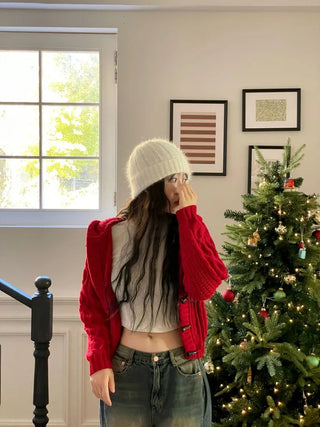 Yuko side cut team wide denim pants 2 sizes