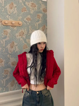 Yuko side cut team wide denim pants 2 sizes