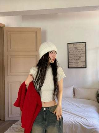 Yuko side cut team wide denim pants 2 sizes