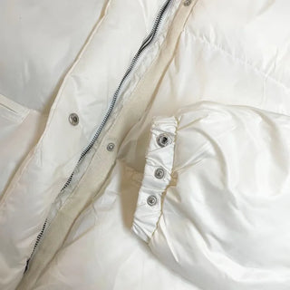 Dope String Color Block Snap Button High Neck Wellon Short Padding