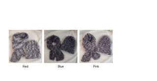 Set Blurry Mix Fluffy Soft Knit Beanie Muffler Set