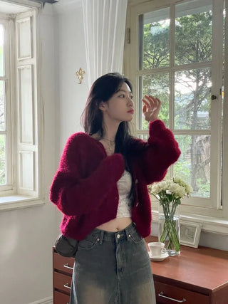 Chien Hem Fringe Maxi Long Denim Skirt