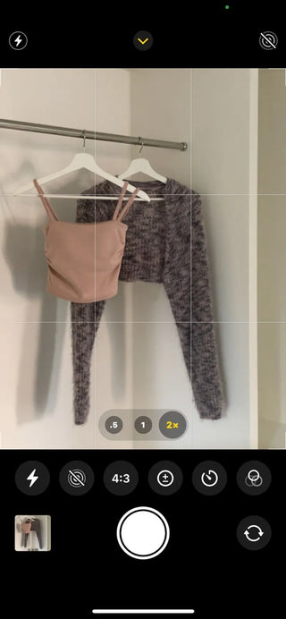 Mix Loose Crop Knit Mix Bolero
