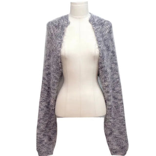Mix Loose Crop Knit Mix Bolero