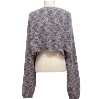 Mix Loose Crop Knit Mix Bolero