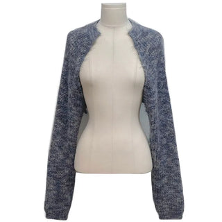 Mix Loose Crop Knit Mix Bolero