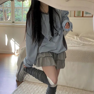 Kitsch Love Cancan Banding Tiered Mini Skirt