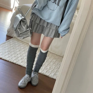 Kitsch Love Cancan Banding Tiered Mini Skirt