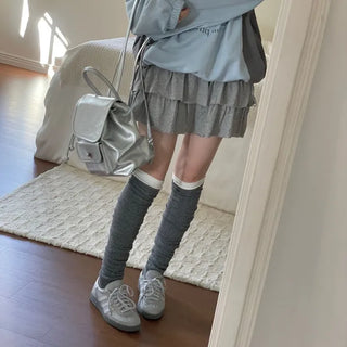 Kitsch Love Cancan Banding Tiered Mini Skirt