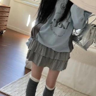 Kitsch Love Cancan Banding Tiered Mini Skirt