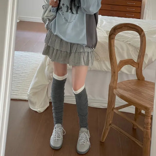 Kitsch Love Cancan Banding Tiered Mini Skirt