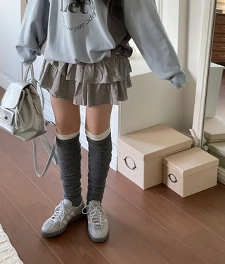 Kitsch Love Cancan Banding Tiered Mini Skirt