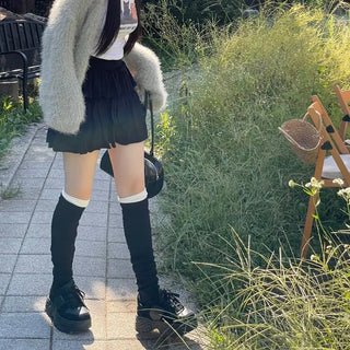 Kitsch Love Cancan Banding Tiered Mini Skirt