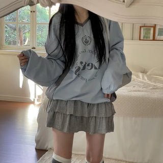 Kitsch Love Cancan Banding Tiered Mini Skirt