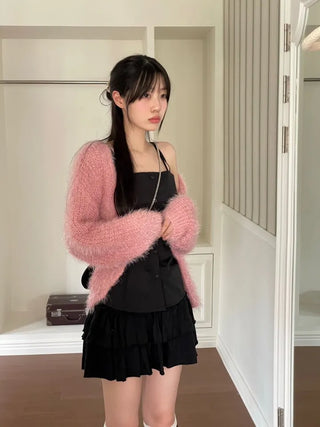 Kitsch Love Cancan Banding Tiered Mini Skirt