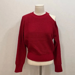 Tarte Unbalanced Shoulder Team Round Knit