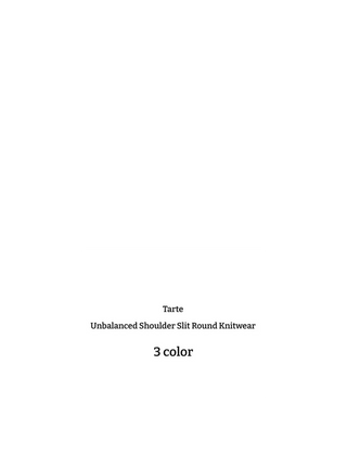 Tarte Unbalanced Shoulder Team Round Knit