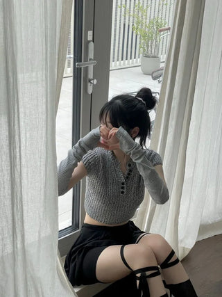 Love Unbalanced Flare Wrap Mini Skirt Pants