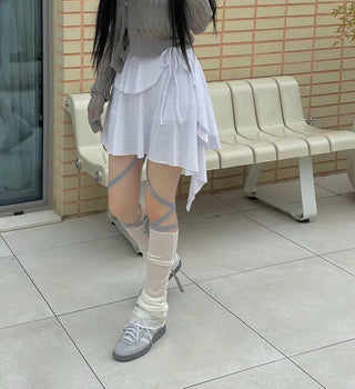 Love Unbalanced Flare Wrap Mini Skirt Pants