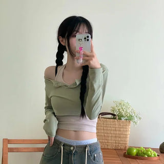 Dummy String Wide Denim Long Pants