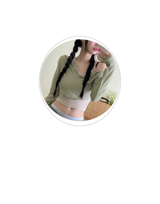 Dummy String Wide Denim Long Pants