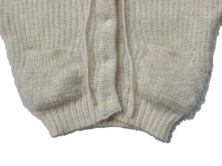 Yuju Avant Loose Hooded Button Pine Needle Knit Cardigan