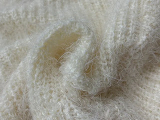 Yuju Avant Loose Hooded Button Pine Needle Knit Cardigan